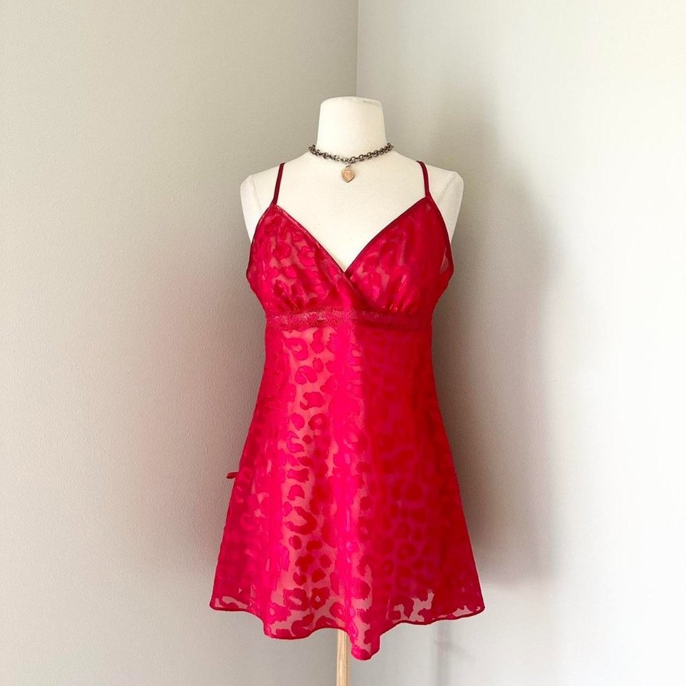 Gilligan O’Malley Red Sheer Babydoll Chemise